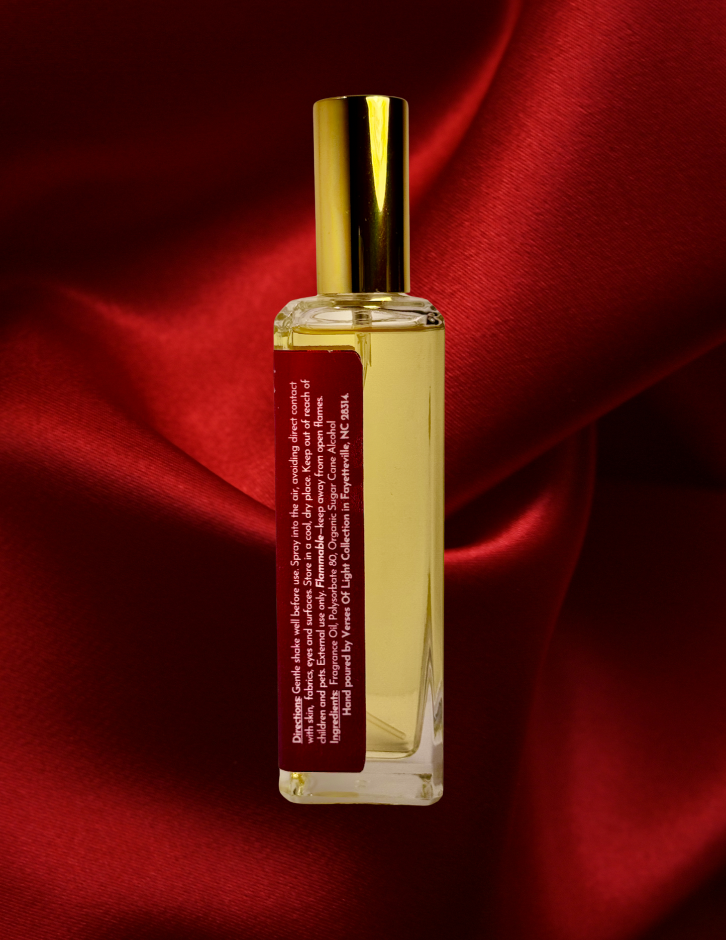 Crafted by a scripture-inspired ministry, the Crimson Harvest room spray from the Verses of Light Collection blends premium fragrance oils with gentle misting power to refresh your space with encouragement, peace, and faith-filled aroma.