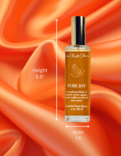 Crafted by a scripture-inspired ministry, the Pure Joy room spray from the Verses of Light Collection blends premium fragrance oils with gentle misting power to refresh your space with encouragement, peace, and faith-filled aroma.