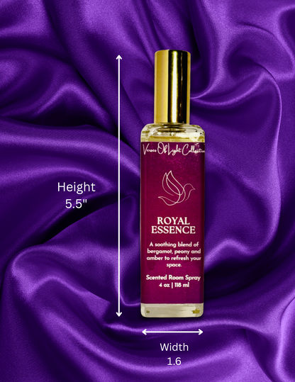 Crafted by a scripture-inspired ministry, the Royal Essence room spray from the Verses of Light Collection blends premium fragrance oils with gentle misting power to refresh your space with encouragement, peace, and faith-filled aroma.