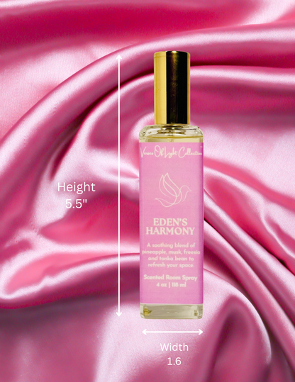 Crafted by a scripture-inspired ministry, the Eden’s Harmony room spray from the Verses of Light Collection blends premium fragrance oils with gentle misting power to refresh your space with encouragement, peace, and faith-filled aroma.